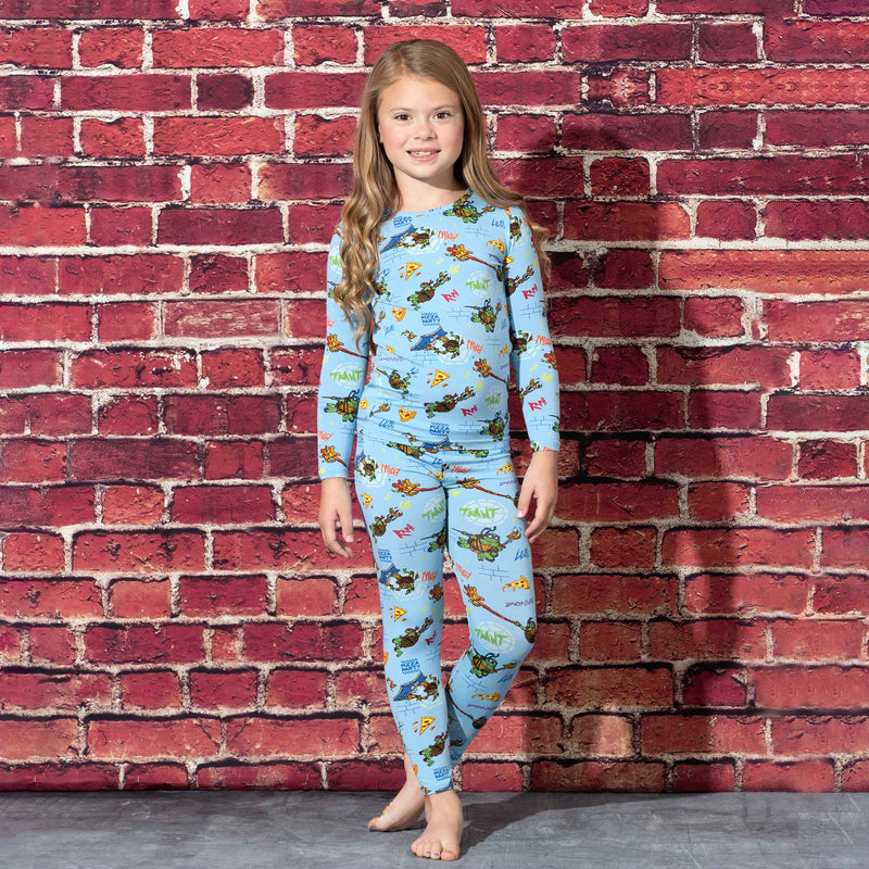 Teenage Mutant Ninja Turtles: Mutant Mayhem Movie Bamboo Kids Pajamas