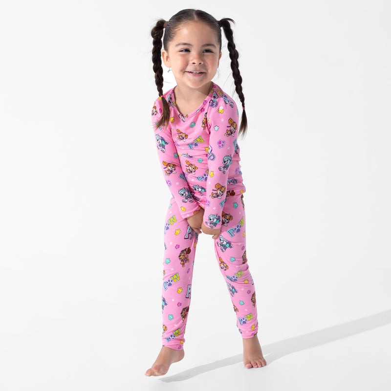 PAW Patrol: Varsity Pink Bamboo Kids Pajamas
